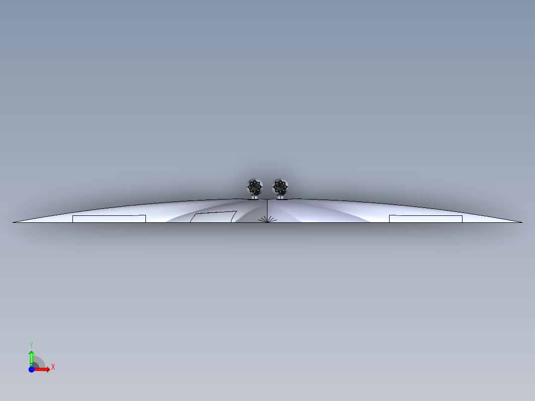 B2004189-超音速双向飞翼前视图