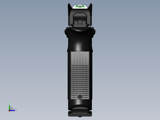 手枪左轮冲锋枪老式狙击步枪设计3D图纸Glock Ambidex MOD SW IGS左视缩略图