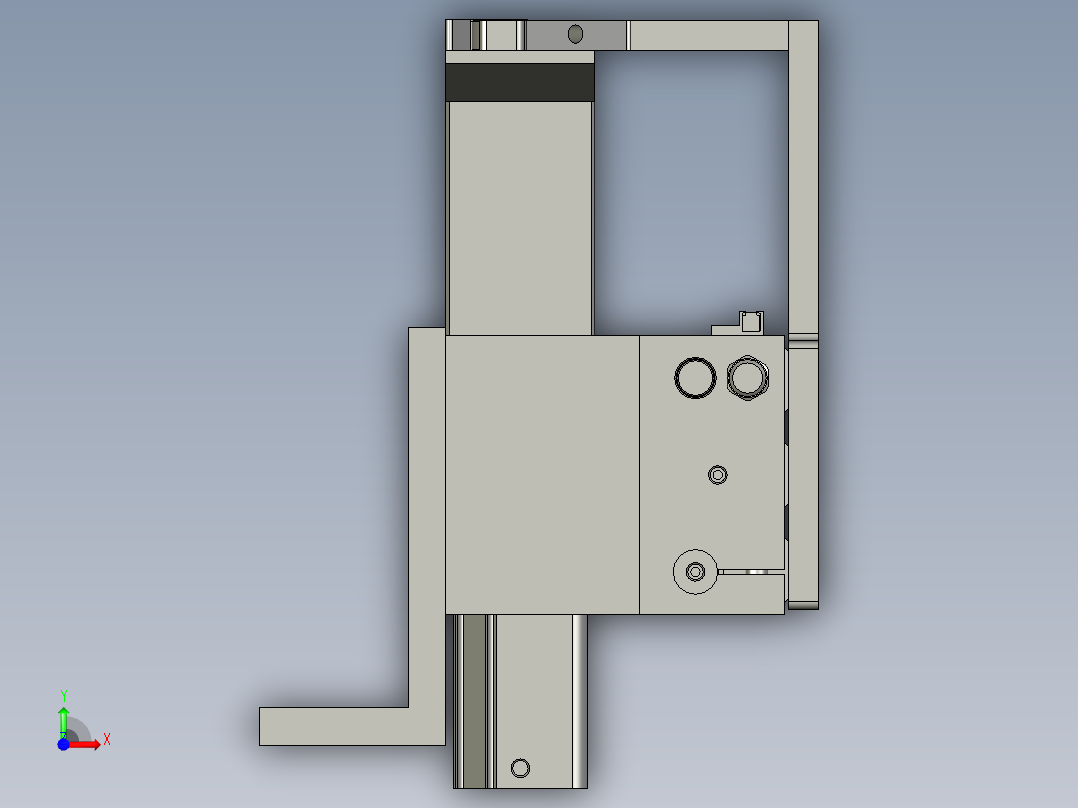 轴承上升模组前视图