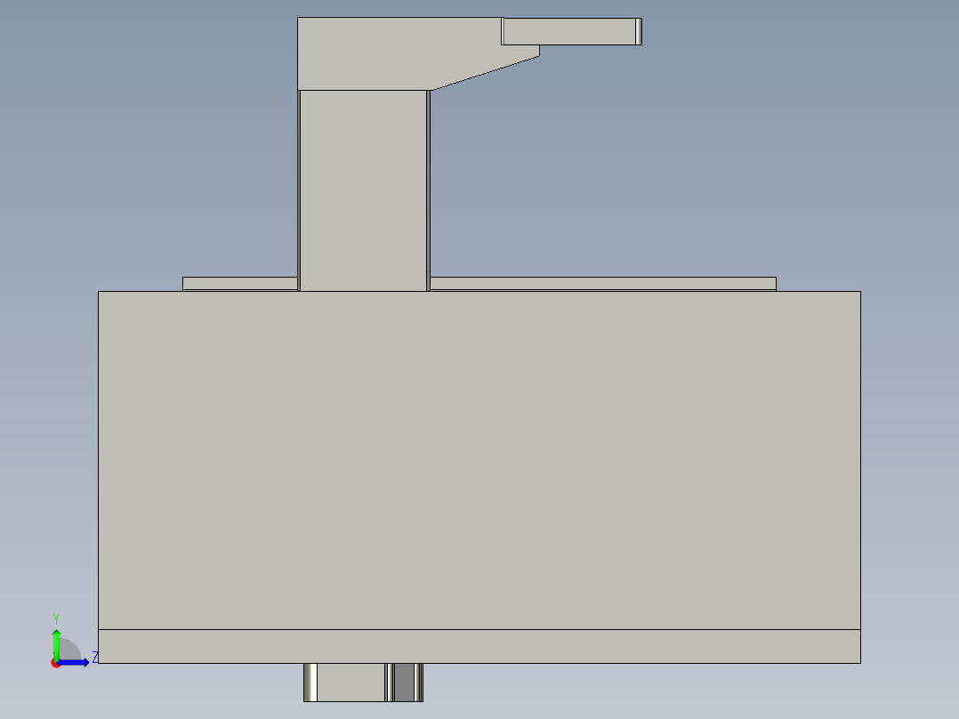 轴承上升模组左视图