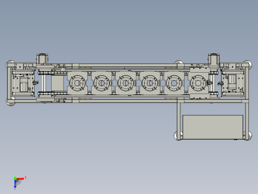 电机驱动的托盘输送机俯视缩略图