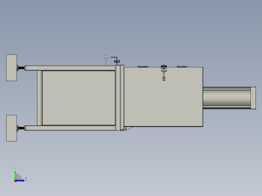 冲压成型压装机左视缩略图