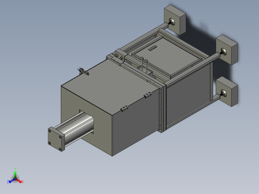 冲压成型压装机正等轴测缩略图