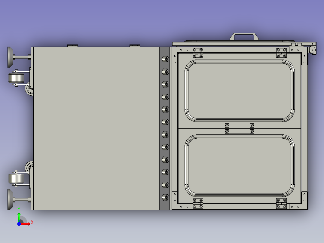 16工位料仓总成前视图