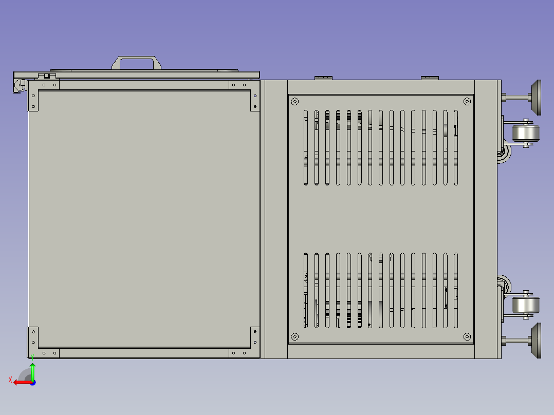 16工位料仓总成后视图