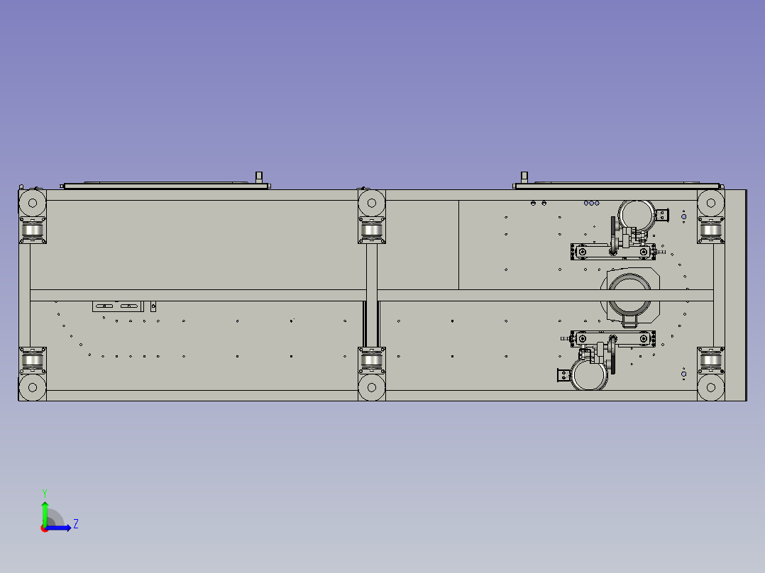 16工位料仓总成左视图