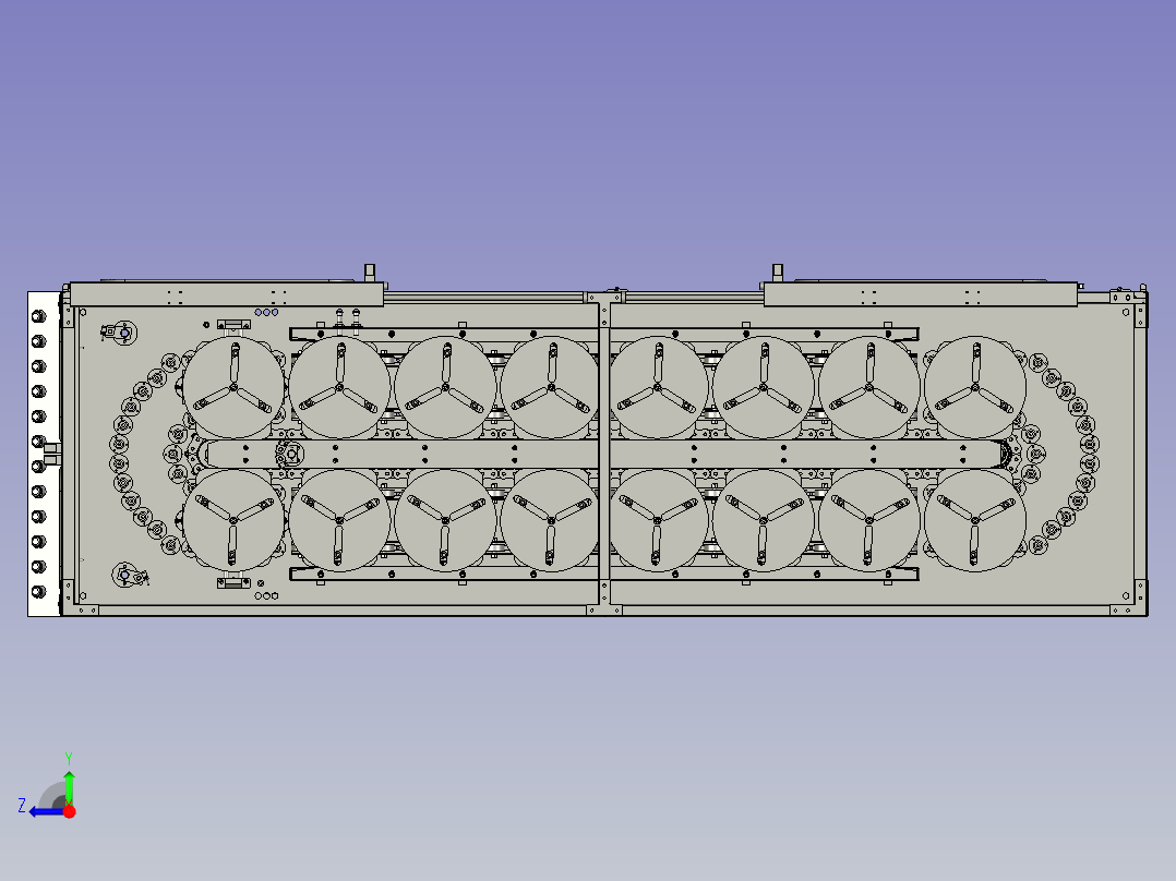 16工位料仓总成右视图