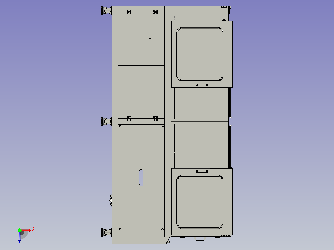 16工位料仓总成俯视图