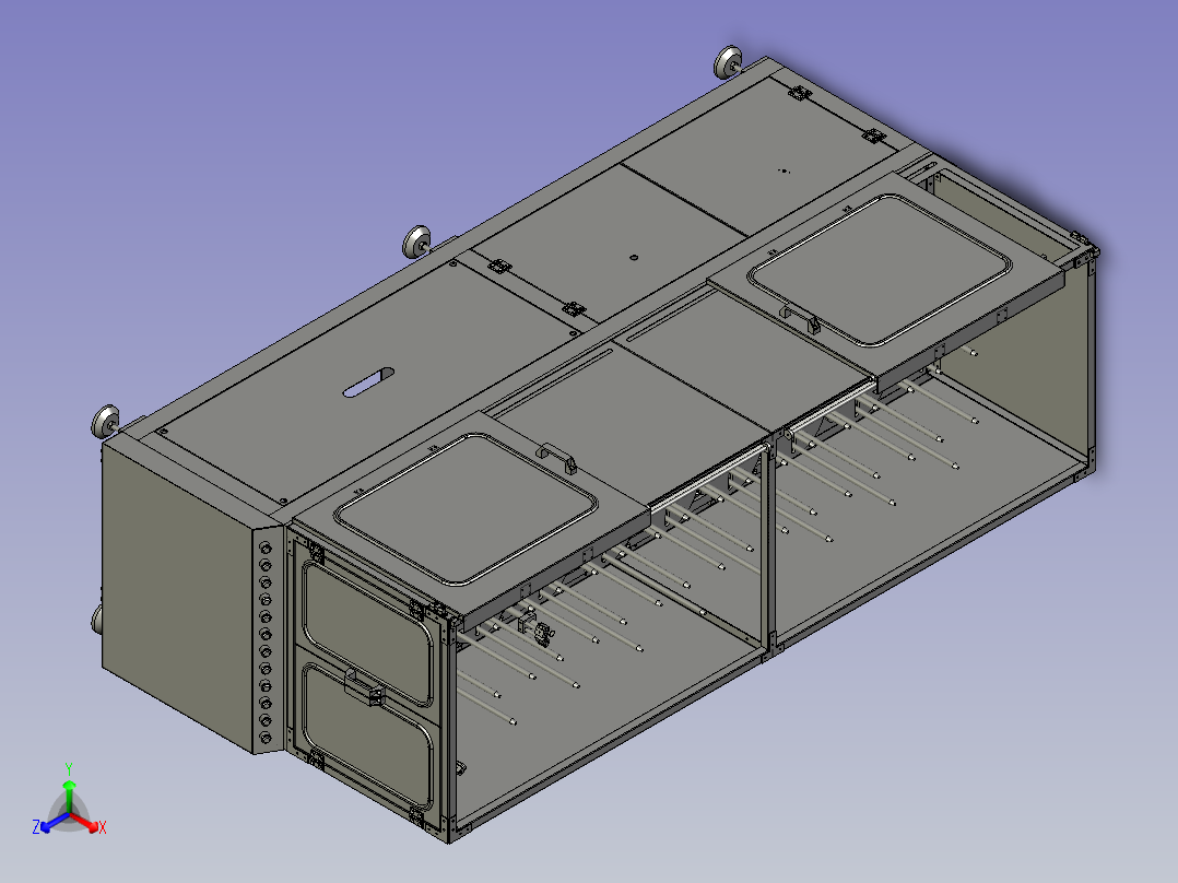 16工位料仓总成正等轴测图