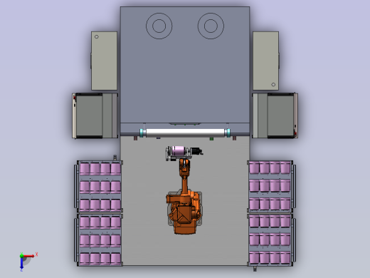 水壶打磨机器人工站俯视缩略图