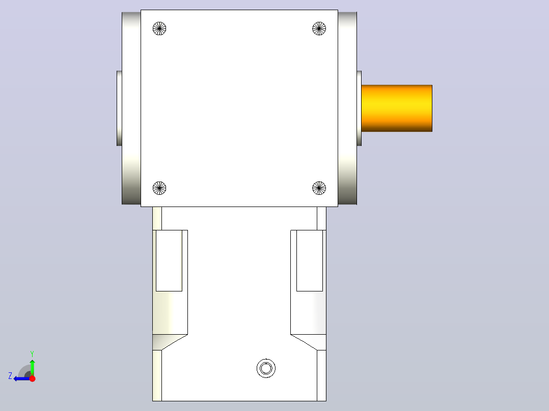 PW210单轴 PLX180-L1 35-114.3-200-M12转向器右视图
