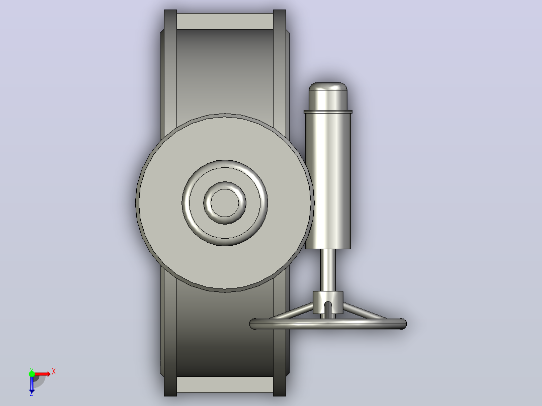 Dt943H(F)-10C.P.R.V-B[DN1000]阀，截止阀，风阀，蝶阀俯视图