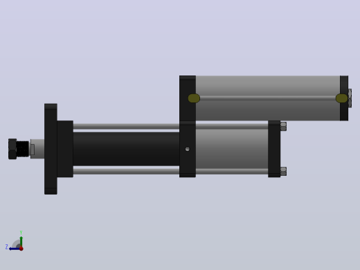 MPT-10T系列标准型[MPT-100-200-10-10T-M2-S1-0°]气压增压缸右视缩略图
