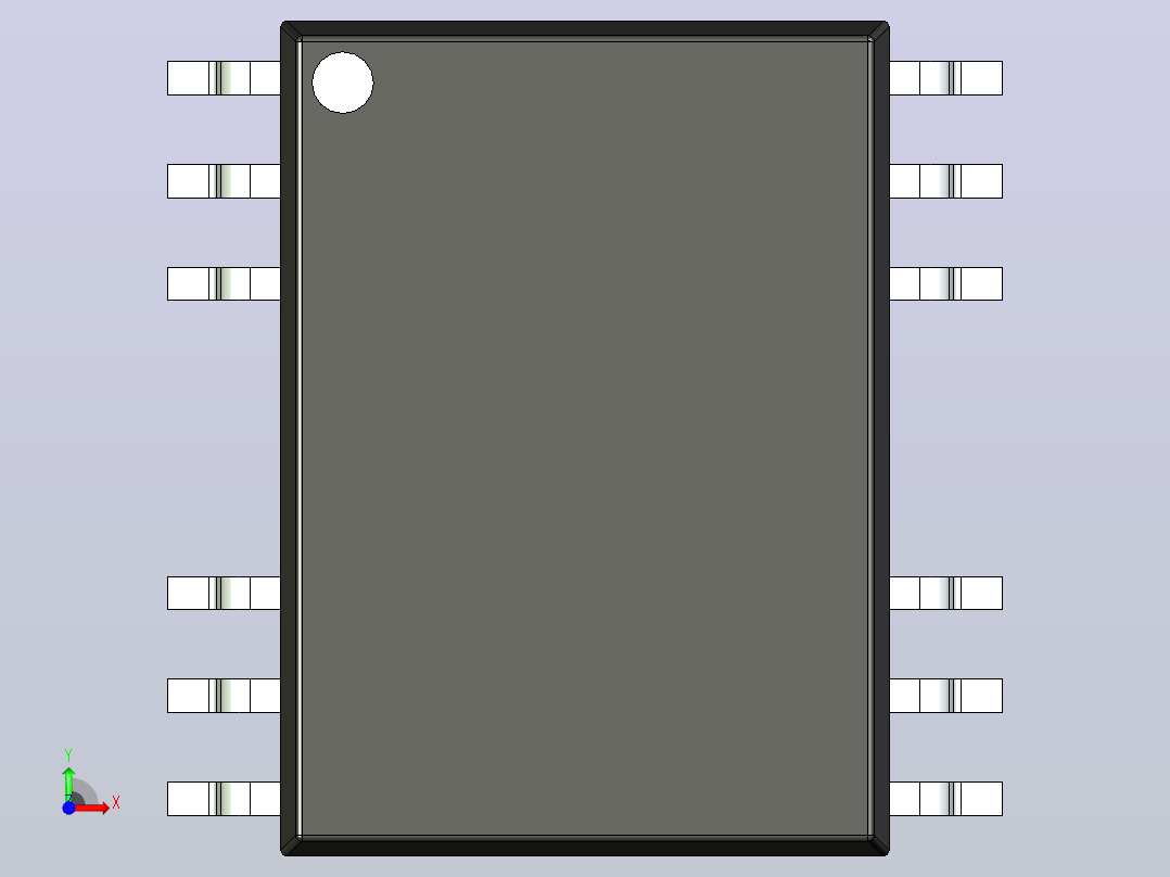 106x SOIC 封装（小外形集成电路）SOIC127P1030X350-16-12N前视图