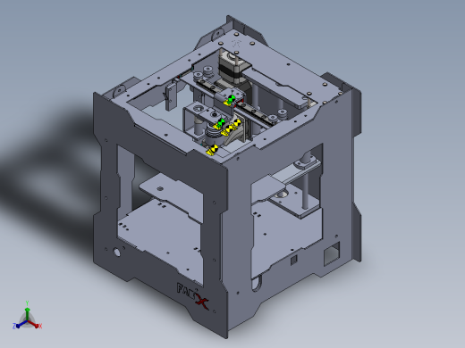 具有CoreXY线性运动的FDM 3D打印机正等轴测缩略图