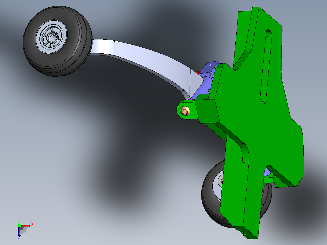 塞斯纳172RG主起落架 (1)俯视图