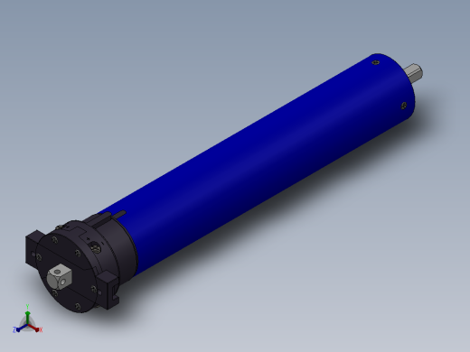 SM45S标准型管状电机[SM45S-40-12]正等轴测缩略图