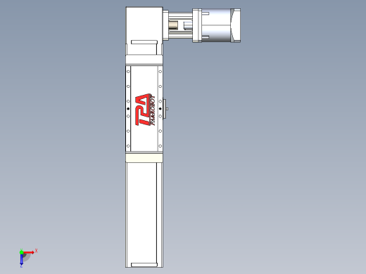伺服电机集成皮带传动直线执行器TPA-OCB-100-192-L150-DL-J90-N3俯视缩略图