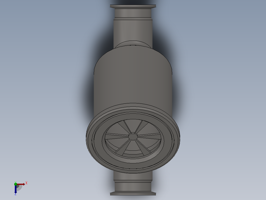 DGX09Y型卡式过滤器[DGX09-DN40]俯视图