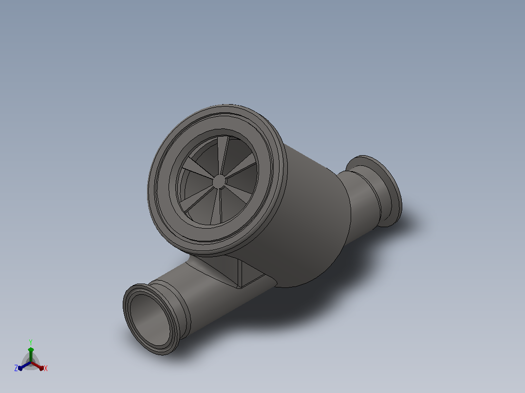 DGX09Y型卡式过滤器[DGX09-DN40]正等轴测图