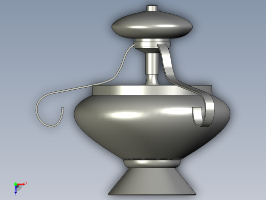 灯老式电灯模型俯视缩略图