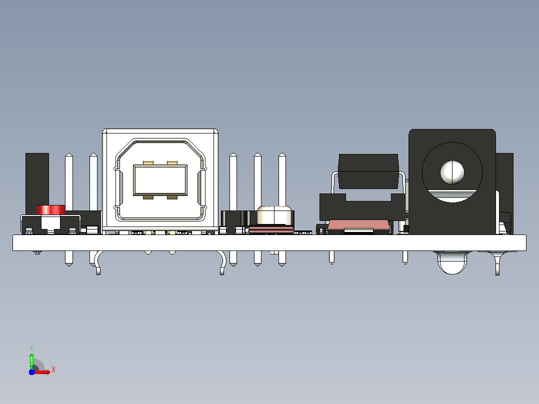 Arduino Uno R3电子板前视图