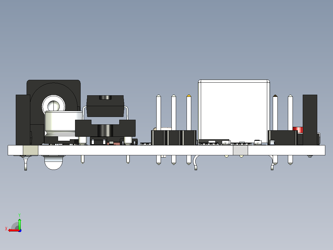 Arduino Uno R3电子板后视图