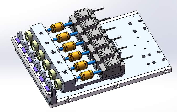 金属管检测工装（sw18可编辑+cad）