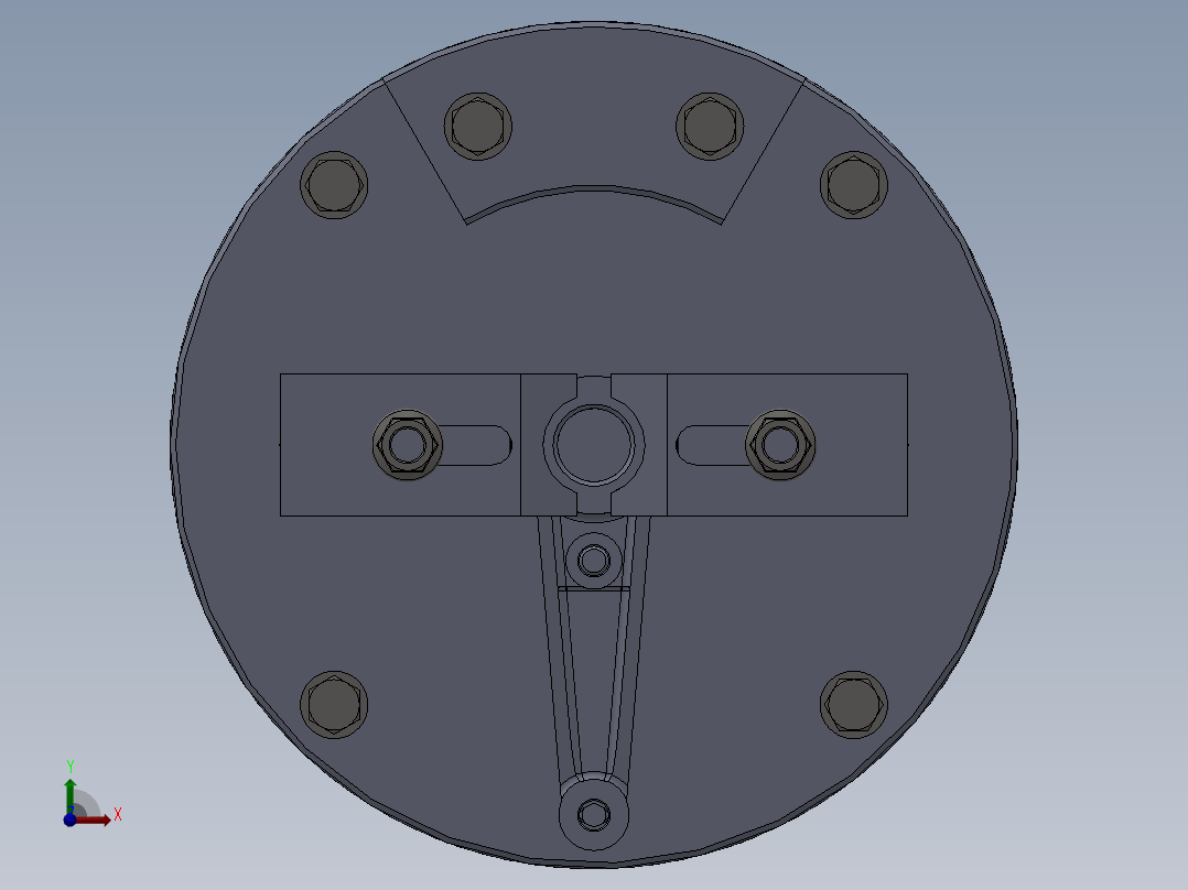 扭杆摇臂前视图