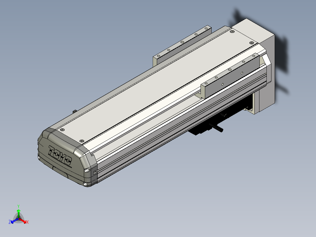 Toyo东佑达直线模组-ETH14-250-BM-200W+煞車正等轴测图