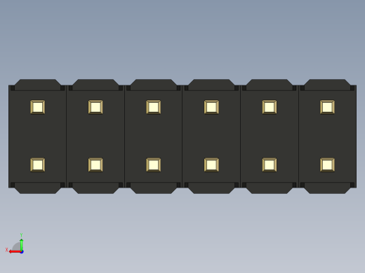 彩色公头100mil（2.54mm）系列-DS1021_black_2x06p_100mil_Type5_rev1.0后视缩略图