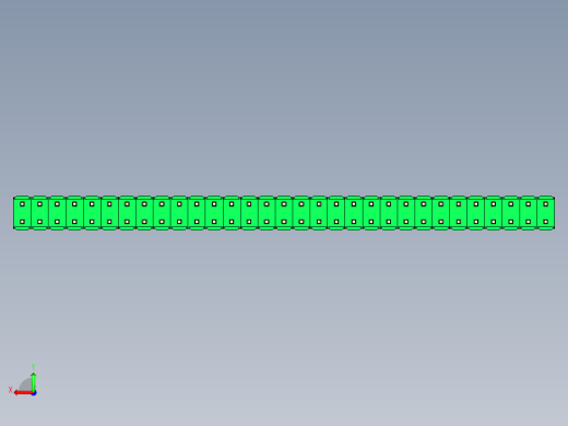彩色公头100mil（2.54mm）系列-DS1021_green_2x31p_100mil_Type5_rev1.0后视缩略图
