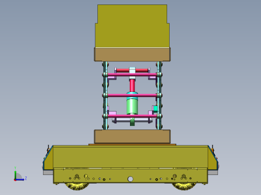 自行车运转车机构设计左视缩略图