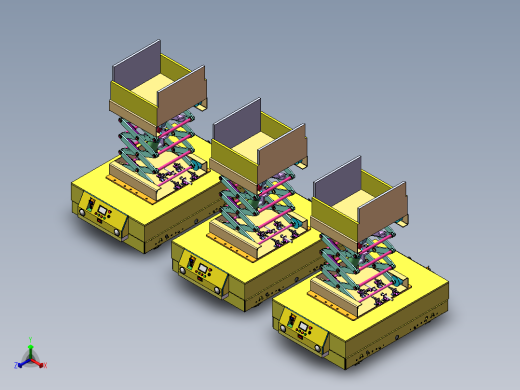 自行车运转车机构设计正等轴测缩略图
