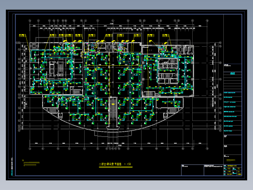 某公寓式办公楼群楼通风空调图