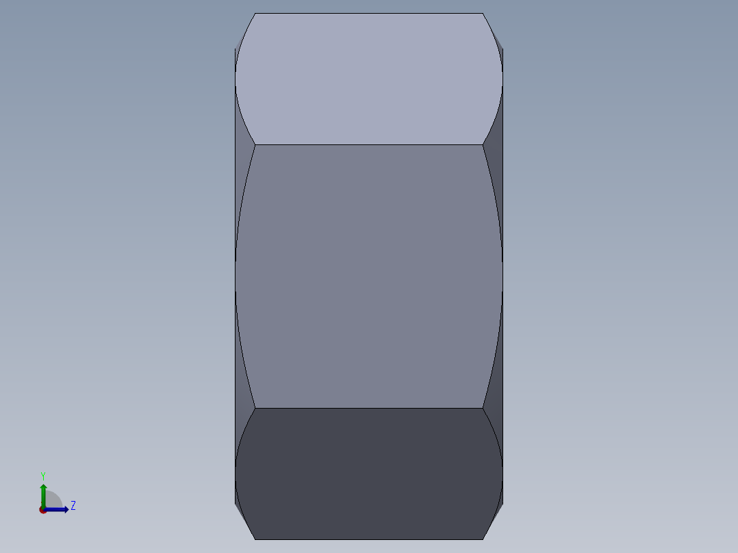 公制螺母-M5x0.8.SLDPRT左视图