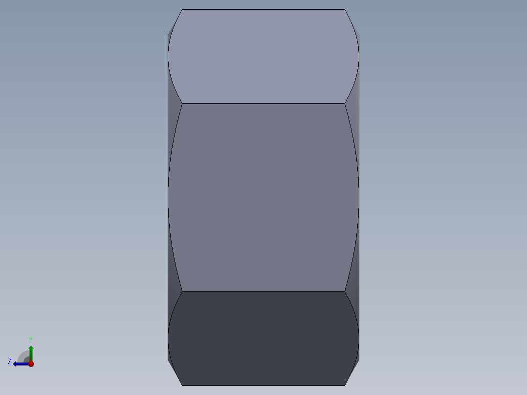 公制螺母-M5x0.8.SLDPRT右视图