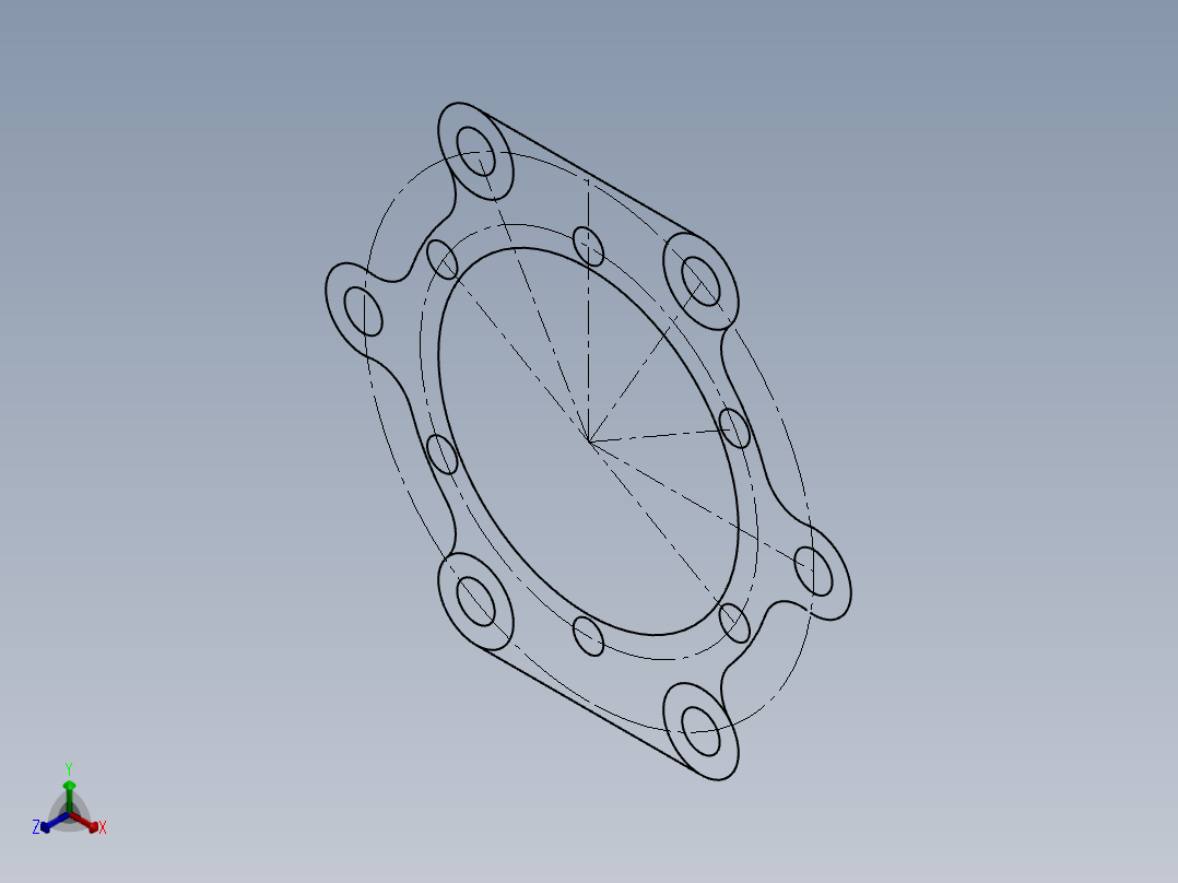 SW建模练习题-exercise 57正等轴测图