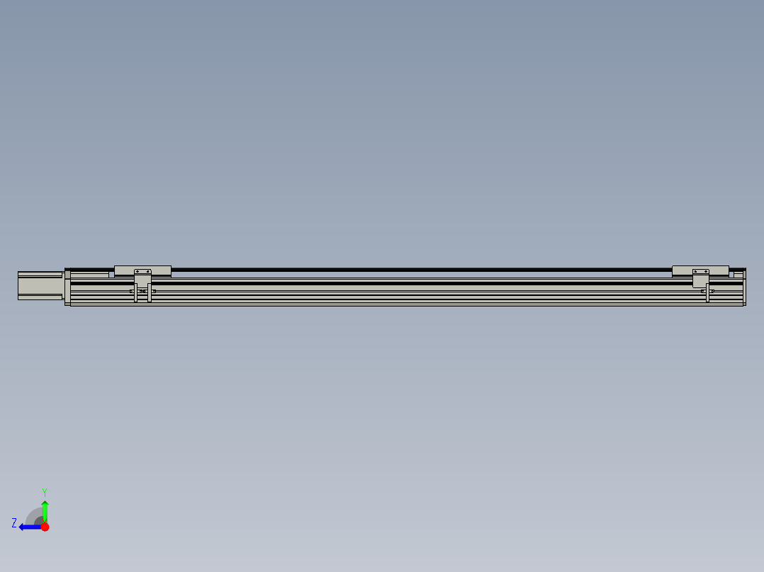 直线模组WG-LHA12-S1150-M设计图纸右视图