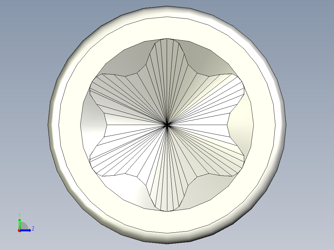 螺钉-Hexalobular_socket_screw-M12-200-40-10-22-16-R1.stp左视图