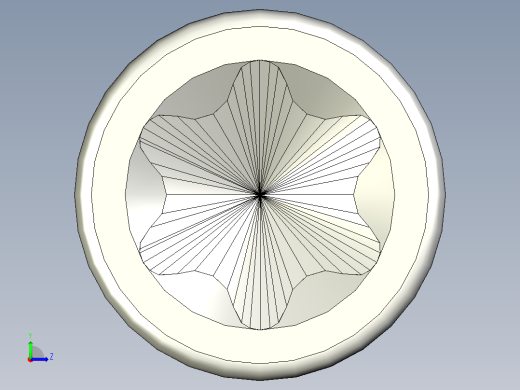 螺钉-Hexalobular_socket_screw-M12-200-40-10-22-16-R1.stp左视缩略图