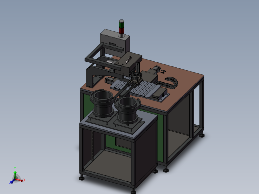 985元件双振动盘凸轮机构自动包装机