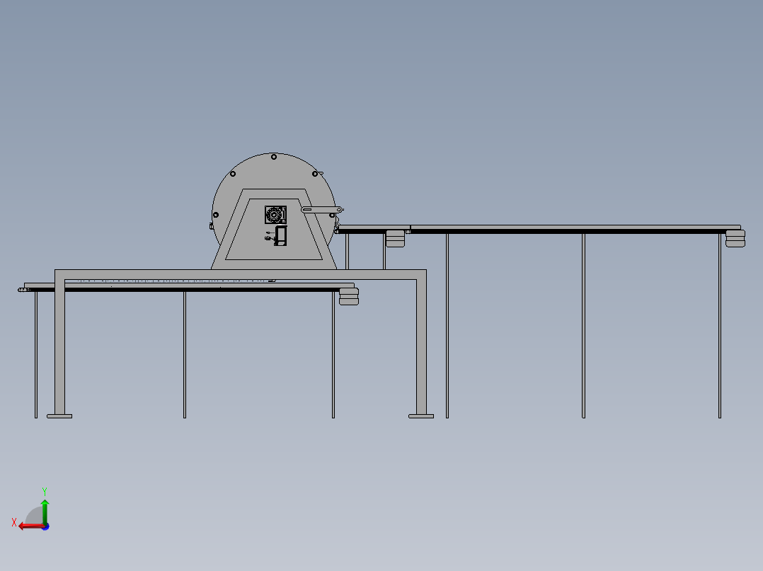 育苗盆自动分离机的设计 后视图