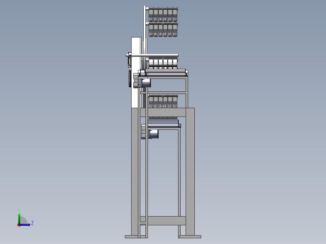 育苗盆自动分离机的设计 左视图