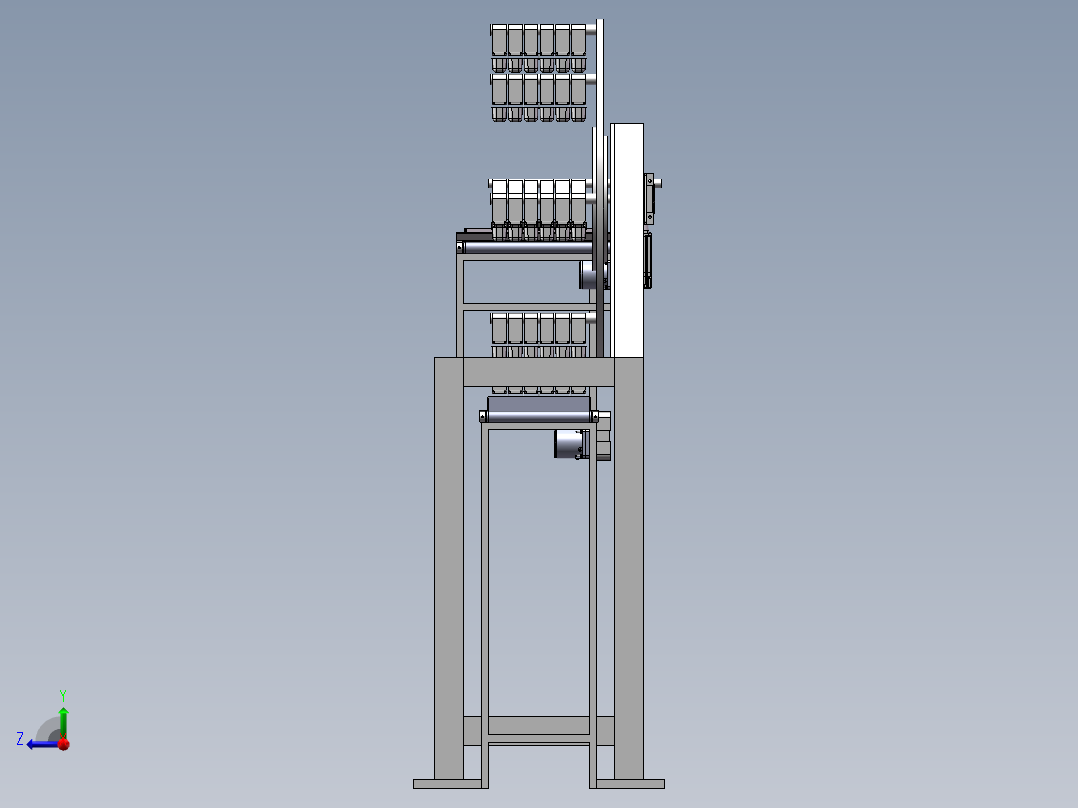 育苗盆自动分离机的设计 右视图