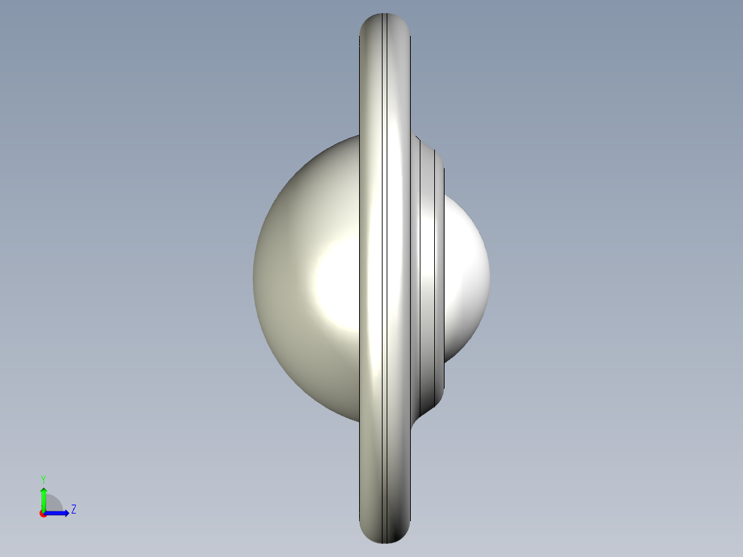 萬向滾珠51-3D多系列多零件图纸模型左视图