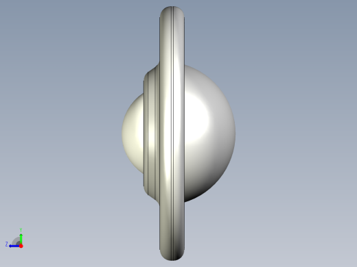 萬向滾珠51-3D多系列多零件图纸模型右视缩略图