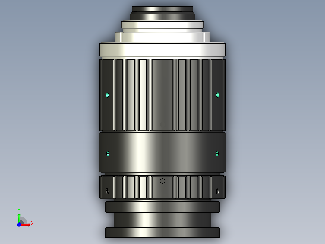 大恒相机镜头Daheng_HN-20M_3D_Modeling多系列图纸前视图