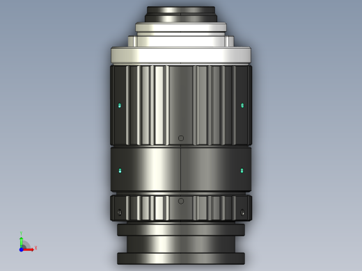 大恒相机镜头Daheng_HN-20M_3D_Modeling多系列图纸前视缩略图