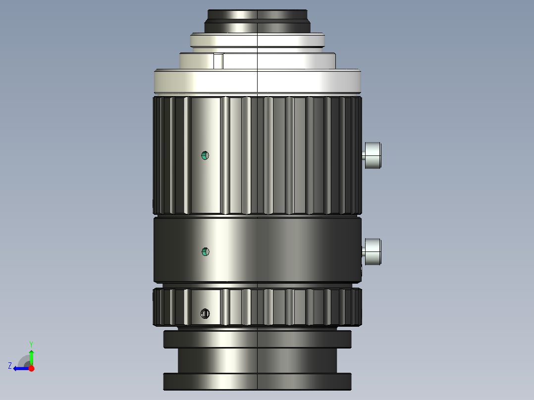 大恒相机镜头Daheng_HN-20M_3D_Modeling多系列图纸右视图